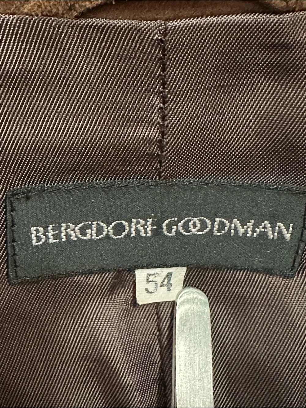 Vintage Bergdorf Goodman Brown Lambskin Jacket - Picture 2 of 6